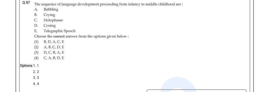 Read the question and choices in the excerpt. Choose A/B/C/D for the first/second/third/fourth option shown.