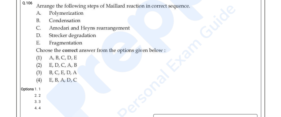 Read the question and choices in the excerpt. Choose A/B/C/D for the first/second/third/fourth option shown.