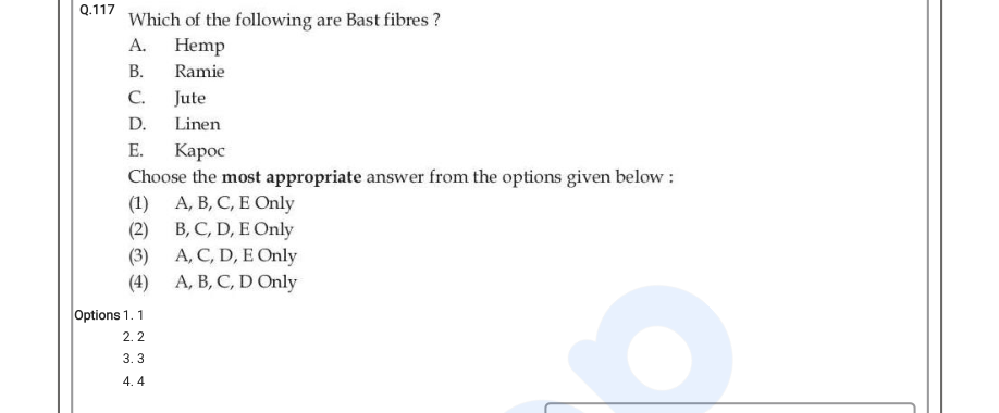 Read the question and choices in the excerpt. Choose A/B/C/D for the first/second/third/fourth option shown.
