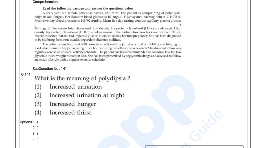Read the question and choices in the excerpt. Choose A/B/C/D for the first/second/third/fourth option shown.