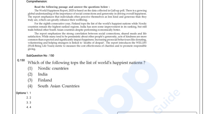 Read the question and choices in the excerpt. Choose A/B/C/D for the first/second/third/fourth option shown.