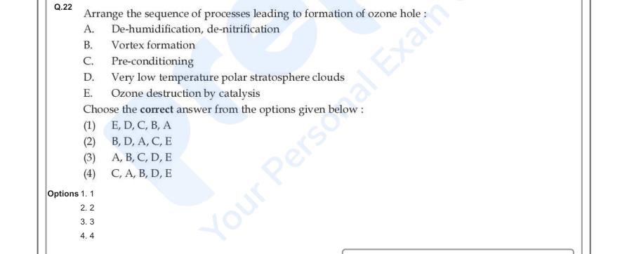 Read the question and choices in the excerpt. Choose A/B/C/D for the first/second/third/fourth option shown.
