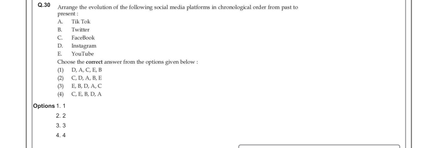 Read the question and choices in the excerpt. Choose A/B/C/D for the first/second/third/fourth option shown.