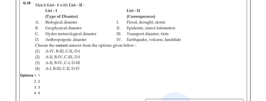 Read the question and choices in the excerpt. Choose A/B/C/D for the first/second/third/fourth option shown.