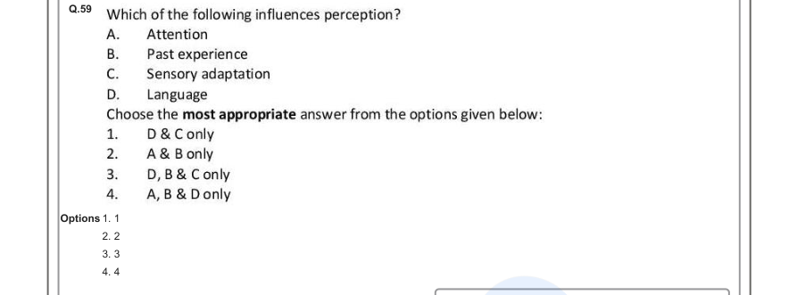 Read the question and choices in the excerpt. Choose A/B/C/D for the first/second/third/fourth option shown.