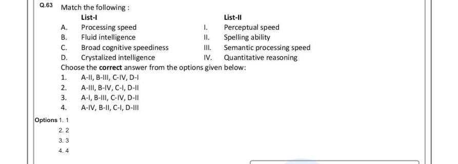 Read the question and choices in the excerpt. Choose A/B/C/D for the first/second/third/fourth option shown.