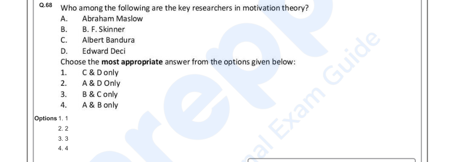 Read the question and choices in the excerpt. Choose A/B/C/D for the first/second/third/fourth option shown.