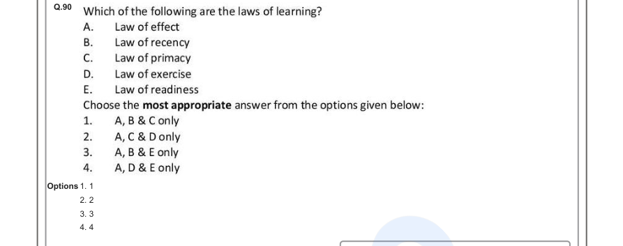 Read the question and choices in the excerpt. Choose A/B/C/D for the first/second/third/fourth option shown.