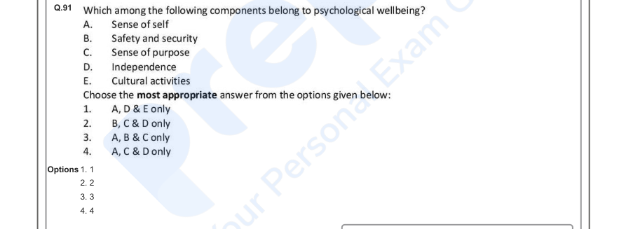 Read the question and choices in the excerpt. Choose A/B/C/D for the first/second/third/fourth option shown.