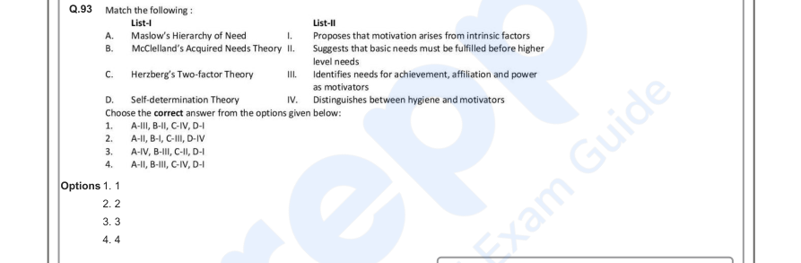 Read the question and choices in the excerpt. Choose A/B/C/D for the first/second/third/fourth option shown.