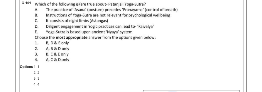 Read the question and choices in the excerpt. Choose A/B/C/D for the first/second/third/fourth option shown.