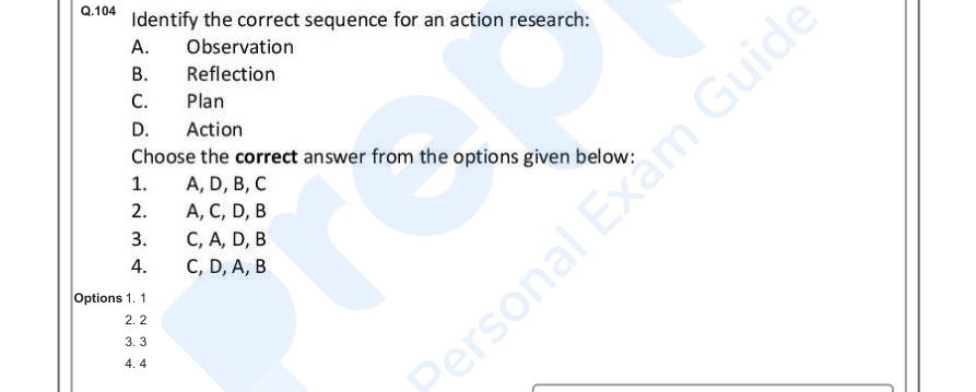 Read the question and choices in the excerpt. Choose A/B/C/D for the first/second/third/fourth option shown.