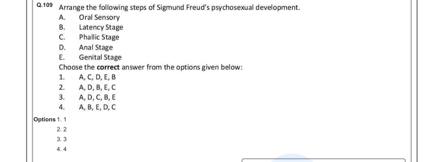 Read the question and choices in the excerpt. Choose A/B/C/D for the first/second/third/fourth option shown.