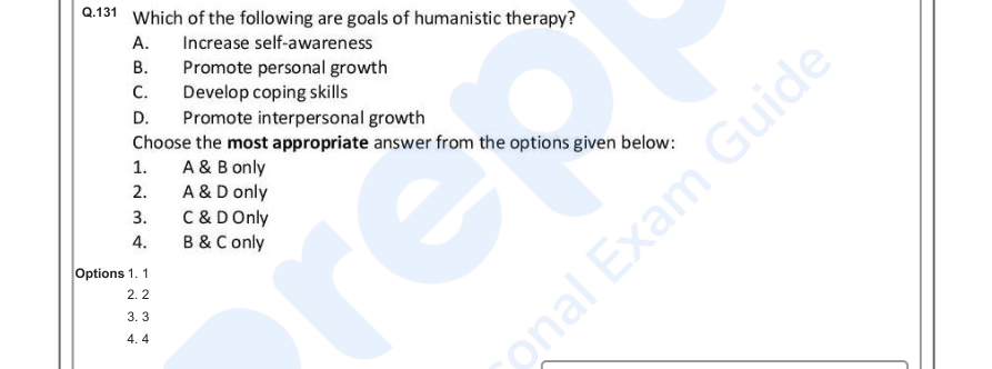 Read the question and choices in the excerpt. Choose A/B/C/D for the first/second/third/fourth option shown.