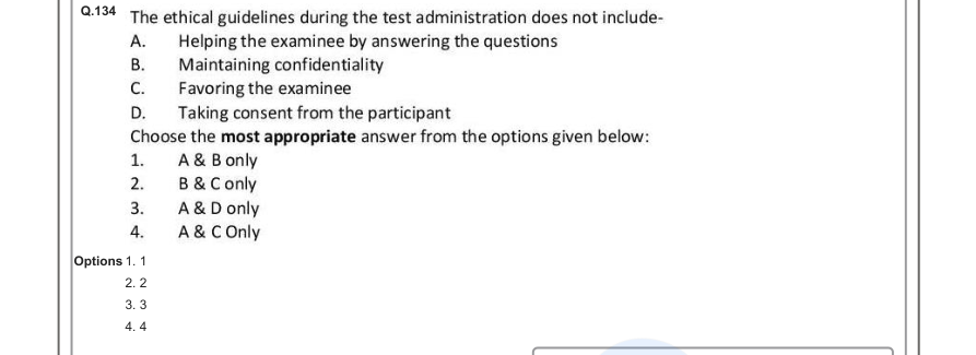 Read the question and choices in the excerpt. Choose A/B/C/D for the first/second/third/fourth option shown.