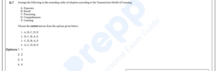 Read the question and choices in the excerpt. Choose A/B/C/D for the first/second/third/fourth option shown.