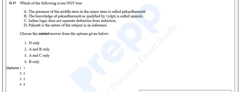 Read the question and choices in the excerpt. Choose A/B/C/D for the first/second/third/fourth option shown.