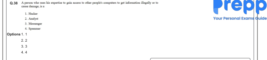 Read the question and choices in the excerpt. Choose A/B/C/D for the first/second/third/fourth option shown.