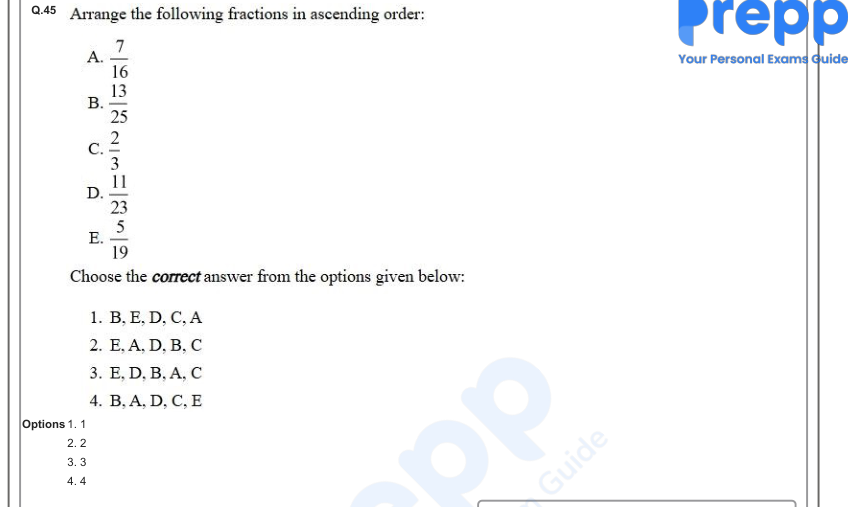 Read the question and choices in the excerpt. Choose A/B/C/D for the first/second/third/fourth option shown.