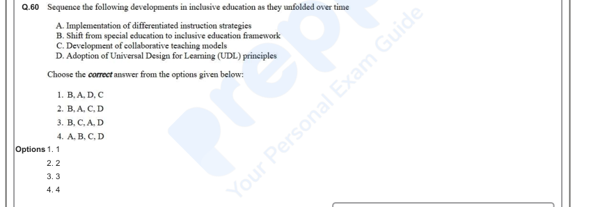 Read the question and choices in the excerpt. Choose A/B/C/D for the first/second/third/fourth option shown.