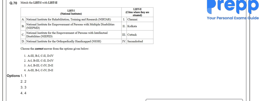 Read the question and choices in the excerpt. Choose A/B/C/D for the first/second/third/fourth option shown.