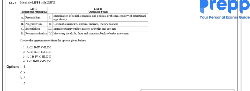 Read the question and choices in the excerpt. Choose A/B/C/D for the first/second/third/fourth option shown.