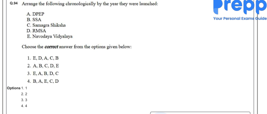 Read the question and choices in the excerpt. Choose A/B/C/D for the first/second/third/fourth option shown.