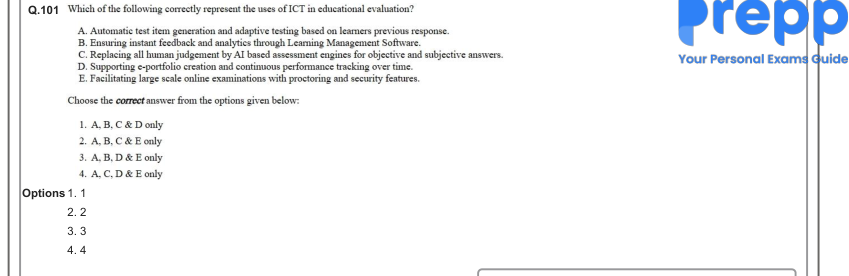 Read the question and choices in the excerpt. Choose A/B/C/D for the first/second/third/fourth option shown.