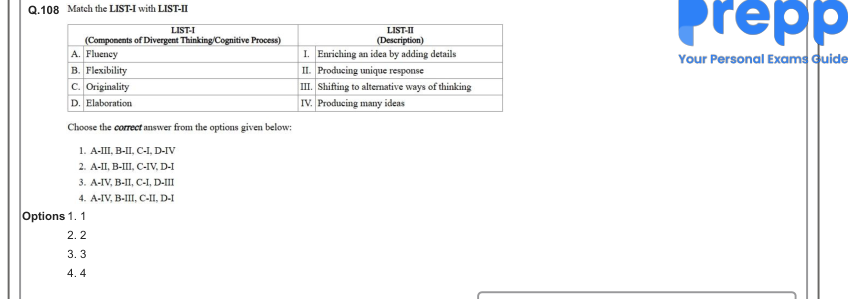 Read the question and choices in the excerpt. Choose A/B/C/D for the first/second/third/fourth option shown.