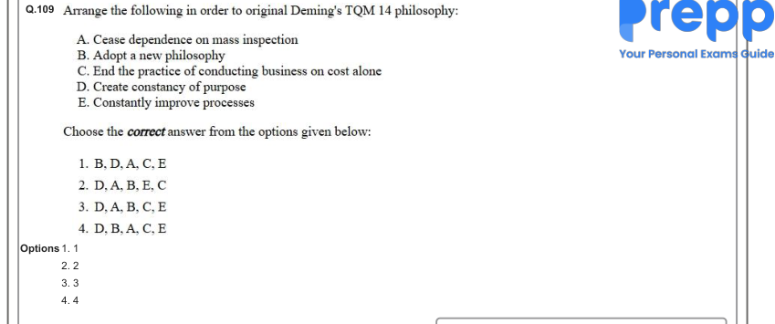 Read the question and choices in the excerpt. Choose A/B/C/D for the first/second/third/fourth option shown.