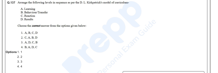 Read the question and choices in the excerpt. Choose A/B/C/D for the first/second/third/fourth option shown.