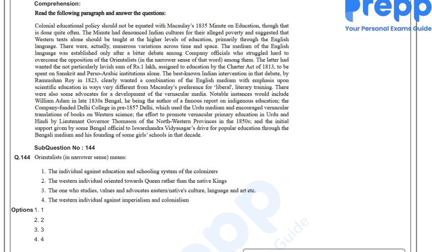 Read the question and choices in the excerpt. Choose A/B/C/D for the first/second/third/fourth option shown.