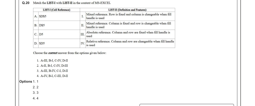 Read the question and choices in the excerpt. Choose A/B/C/D for the first/second/third/fourth option shown.