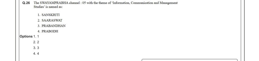Read the question and choices in the excerpt. Choose A/B/C/D for the first/second/third/fourth option shown.